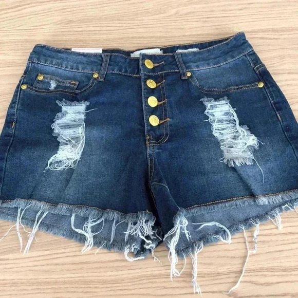 🆕Nicki Minaj High Rise Jean Shorts 5/6🆕 - Picture 2 of 7